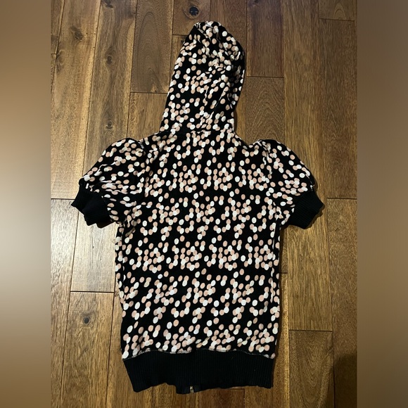 Juicy Couture Vintage Polkadot Terrycloth Zip Up Hoodie - Picture 3 of 6